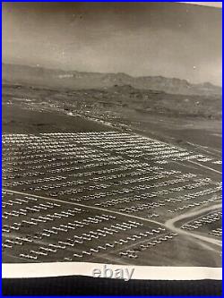 Rare original Photos WW2 B-17 Army Air Force boneyard at Kingman Az. Fdb1