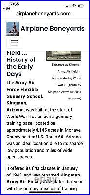 Rare original Photos WW2 B-17 Army Air Force boneyard at Kingman Az. Fdb1