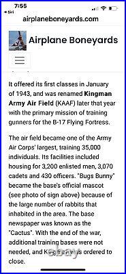 Rare original Photos WW2 B-17 Army Air Force boneyard at Kingman Az. Fdb1