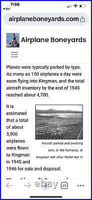 Rare original Photos WW2 B-17 Army Air Force boneyard at Kingman Az. Fdb1