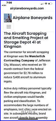 Rare original Photos WW2 B-17 Army Air Force boneyard at Kingman Az. Fdb1