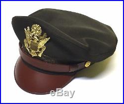 Reproduction US Army Air Force Bancroft Flighter Crusher Cap Hat USA Made 7-1/2