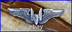 Scarce WW2 Sterling US Army Air Force Aerial Gunner Wing Two Piece No Target
