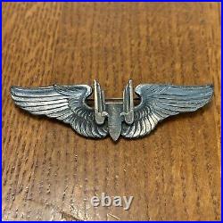 Scarce WW2 Sterling US Army Air Force Aerial Gunner Wing Two Piece No Target 6