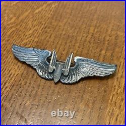 Scarce WW2 Sterling US Army Air Force Aerial Gunner Wing Two Piece No Target 6