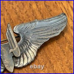 Scarce WW2 Sterling US Army Air Force Aerial Gunner Wing Two Piece No Target 6