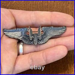 Scarce WW2 Sterling US Army Air Force Aerial Gunner Wing Two Piece No Target 6