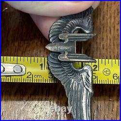 Scarce WW2 Sterling US Army Air Force Aerial Gunner Wing Two Piece No Target 6