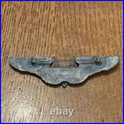 Scarce WW2 Sterling US Army Air Force Aerial Gunner Wing Two Piece No Target 6