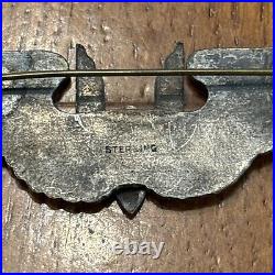 Scarce WW2 Sterling US Army Air Force Aerial Gunner Wing Two Piece No Target 6