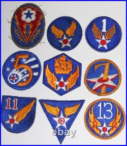 Set Of 18 Original Ww2 Us Army Air Force Shoulder Patches Excellent Condition