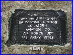 Stefanel vtg Type B-3 Aviation jacket US Army style -Air Force Size Medium
