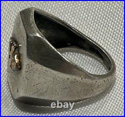 Sterling Silver Gold Filled US Army Air Force Corps AAF Prop Wings Ring WWII