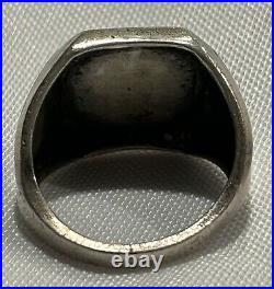 Sterling Silver Gold Filled US Army Air Force Corps AAF Prop Wings Ring WWII