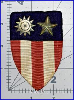 Sterling Silver Stars WW 2 US Army Air Force Theater Made CBI Patch Inv# K8139