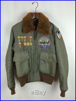 The REAL MCCOY'S Flight Jacket Type B-10 Khaki Size 36 Air Forces US Army