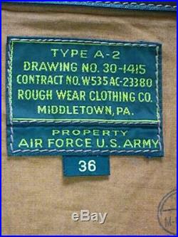 The REAL McCOY'S Type A-2 ROUGH WEAR AIR FORCE U. S. ARMY Vintage from Japan
