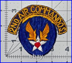 Theater Made US Army Air Force 2nd Air Commandos Patch Inv# K8138