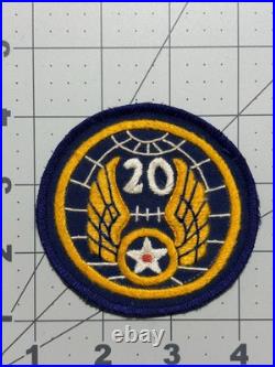 Theater Made WW 2 US Army 20th Air Force Patch Inv# K6566