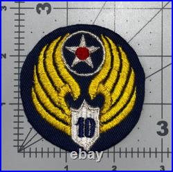 Theater Made WW 2 US Army Air Forces 10th Air Force Patch Inv# K8151