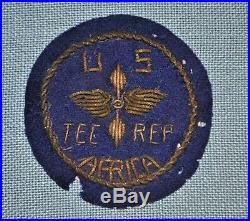 Theatre Made WWII U. S. Army Air Forces Tec. Rep. Africa Bullion Patch