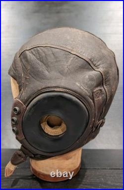 Type A-11, 3189, WWII, US Army Air Forces, Leather Skull Cap, Flight Helmet