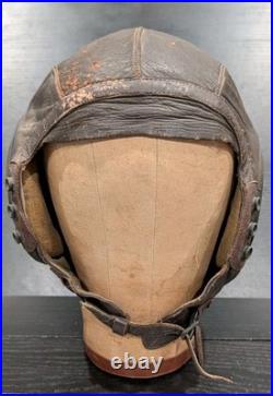 Type A-11, 3189, WWII, US Army Air Forces, Leather Skull Cap, Flight Helmet