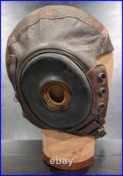 Type A-11, 3189, WWII, US Army Air Forces, Leather Skull Cap, Flight Helmet