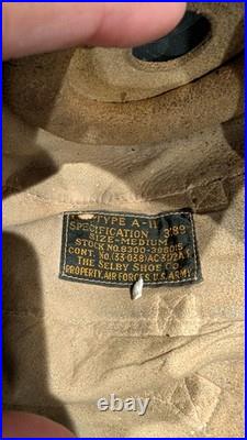 Type A-11, 3189, WWII, US Army Air Forces, Leather Skull Cap, Flight Helmet