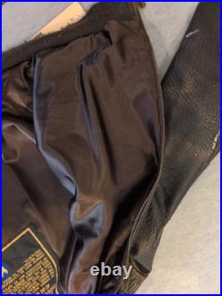 Type A-2 Air Force US Army DWG 30-1415 Brown Leather Jacket Mens L Cockpit USA