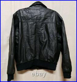 Type A-2 Size L US Army Air Force Flyers Black Leather Jacket No 8415 1958-A2-8