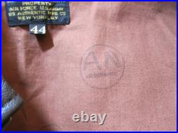 Type A-2 USAAF US Army Air Force Brown Leather Flight Jacket 44 Men's