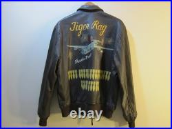 Type A-2 USAAF US Army Air Force Brown Leather Flight Jacket 44 Men's