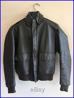 Type a-2 leather flight jacket US Army Air Force 42 L vtg bomber