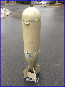 U. S. 100 pound MK 15 Metal Dummy Practice Military Army Navy Air force Bomb
