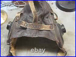 U. S. ARMY AIR FORCES TYPE A-11 LEATHER HELMET e/w Western Electric Receivers