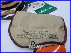 U. S ARMY AIR FORCES TYPE B-8 FLYING GOGGLES AVIATION Case With Extra Lenses