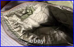 U. S. Air Force Army Flyers Helmet Bag Green Nylon Flight Crew Patches Military