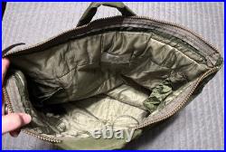 U. S. Air Force Army Flyers Helmet Bag Green Nylon Flight Crew Patches Military