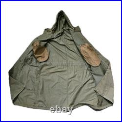 U. S. Air Force Army Overcoat Parka M-47 (1951 Dated) Sz Small OG Green With Belt