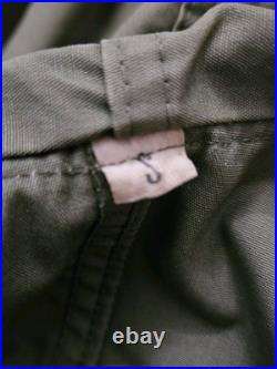 U. S. Air Force Army Overcoat Parka M-47 (1951 Dated) Sz Small OG Green With Belt