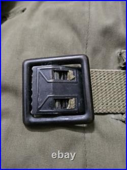 U. S. Air Force Army Overcoat Parka M-47 (1951 Dated) Sz Small OG Green With Belt