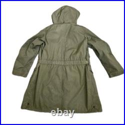 U. S. Air Force Army Overcoat Parka M-47 (1951 Dated) Sz Small OG Green With Belt