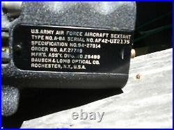 U. S. Army Air Force Aircraft Sextant Type No A-8A Serial No. AF42-UX2135