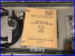 U. S. Army / Air Force Electron Tube Tester circa 1957/62 TV-7B/U POWERS UP