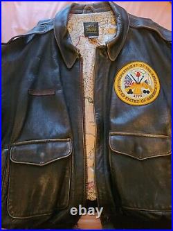 U. S. Army Air Force Type A-2 Avirex Leather Flight Bomber Jacket