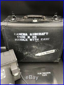 U. S. Army Air Force WW2 Aircraft Camera Type K-25 Folmer Graflex WithCase