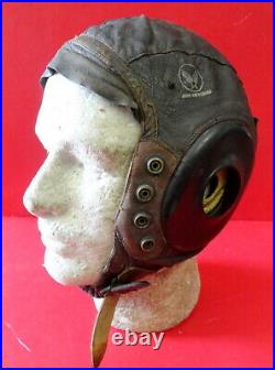 U. S. Army Air Forces Pilots Type A-11 Leather Flying Helmet
