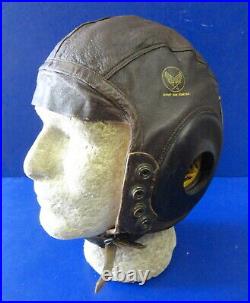 U. S. Army Air Forces Pilots Type A-11 Leather Flying Helmet-size Large