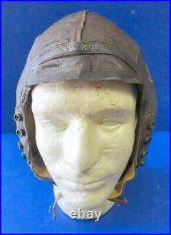 U. S. Army Air Forces Pilots Type A-11 Leather Flying Helmet-size Large